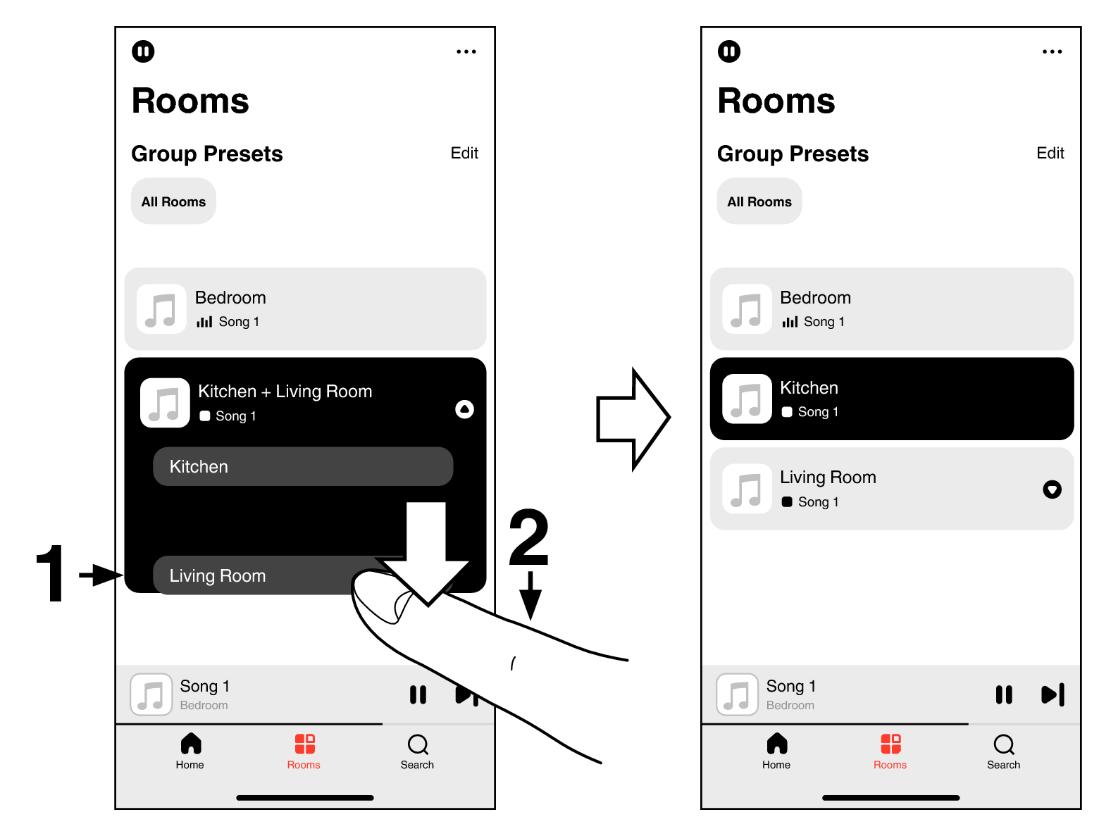 App Ungrouping Room